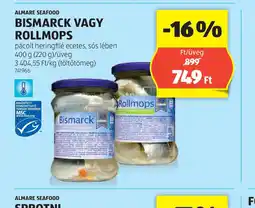 ALDI Almare Seafood Bismarck vagy Rollmops ajánlat