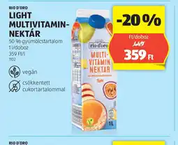 ALDI Rio d'Oro Light Multivitamin-nektár ajánlat