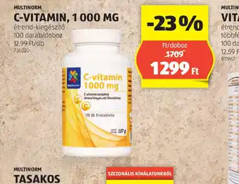 ALDI C-vitamin 1000 mg ajánlat