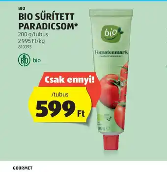 ALDI Bio Süritett Paradicsom ajánlat