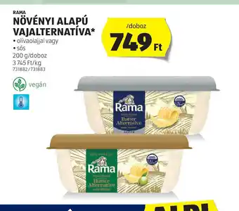 ALDI Rama Növényi alapú vajalternatíva ajánlat