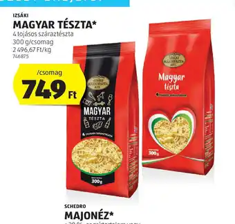 ALDI Magyar Tészta ajánlat