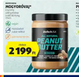 ALDI BioTechUSA Mogyorvaj ajánlat