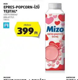 ALDI Mizo Epres-Popcorn-ízű Tejital ajánlat