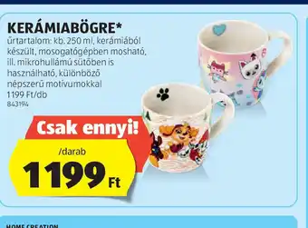 ALDI Kerámiabögre ajánlat