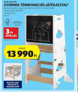 ALDI Home Creation Gyerek Többfunkcis Játékasztal ajánlat