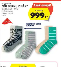 ALDI UP 2 Fashion Női Zokni ajánlat