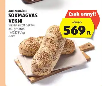 ALDI Azon Melegében sokmagvas vekni ajánlat