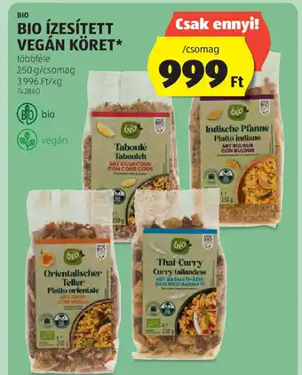 ALDI Bio ÍzesÍtett vegán köret ajánlat