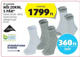 ALDI Up 2 Fashion Női zokni ajánlat