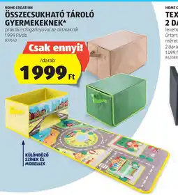 ALDI Home Creation Összecsukható tároloó gyermekeknek ajánlat