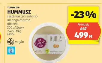 ALDI Yummy Dip Hummusz ajánlat