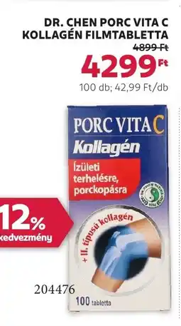 Rossmann Dr. Chen porc vita c kollagén filmtabletta ajánlat