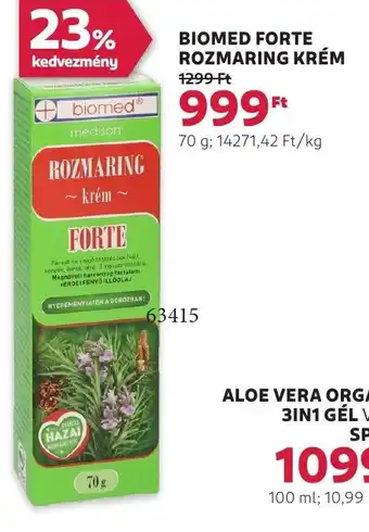 Rossmann Biomed forte rozmaring krém ajánlat