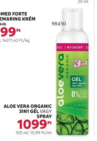 Rossmann Aloe vera organic 3in1 gél vagy spray ajánlat