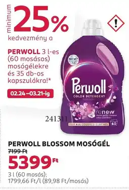 Rossmann Perwoll blossom mosógél ajánlat