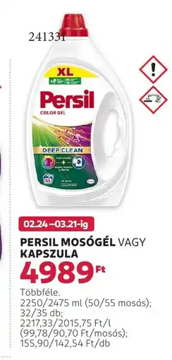 Rossmann Persil mosógél vagy kapszula ajánlat