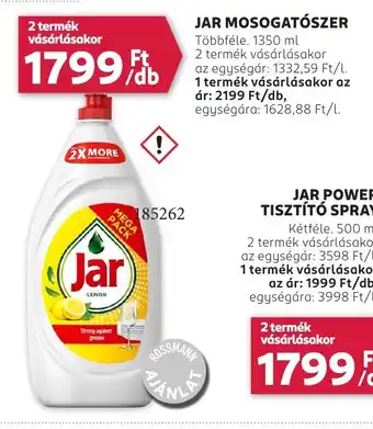 Rossmann Jar mosogatószer ajánlat