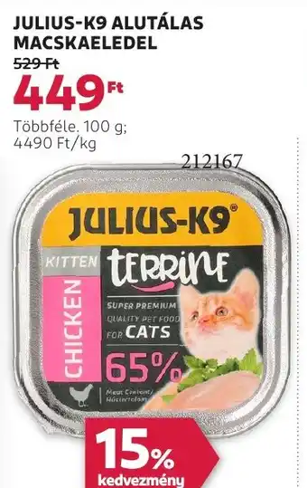 Rossmann Julius-k9 alutálas macskaeledel ajánlat