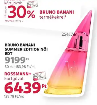 Rossmann Bruno banani summer edition nőI edt ajánlat