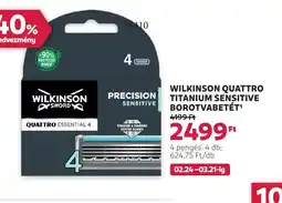 Rossmann Wilkinson quattro titanium sensitive borotvabetét ajánlat