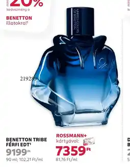 Rossmann Benetton tribe férfi edt ajánlat