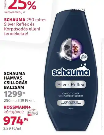 Rossmann Schauma hamvas csillogás balzsam ajánlat