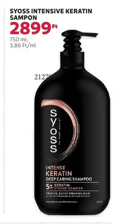 Rossmann Syoss intensive keratin sampon ajánlat