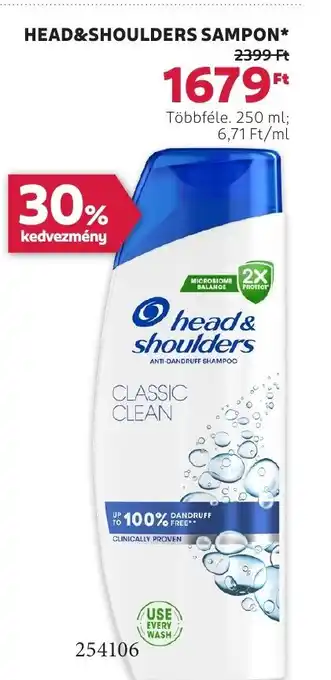 Rossmann Head&shoulders sampon ajánlat