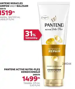 Rossmann Pantene active nutri-plex kondicionáló ajánlat