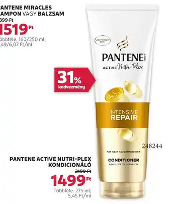 Rossmann Pantene active nutri-plex kondicionáló ajánlat