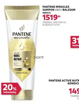 Rossmann Pantene miracles sampon vagy balzsam ajánlat