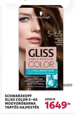 Rossmann Schwarzkopf gliss color 5-65 mogyoróbarna tartós hajfesték ajánlat