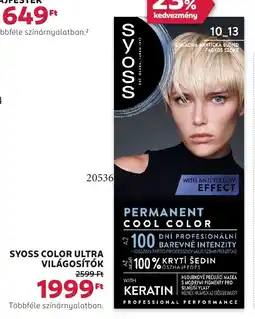 Rossmann Syoss color ultra világosítók ajánlat