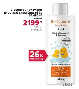 Rossmann Biocontour baby 2in1 nyugtató babafürdető és sampon ajánlat