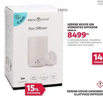 Rossmann Serene house ion vízmentes diffúzor ajánlat