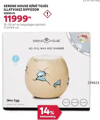 Rossmann Serene house dínó tojás illatviasz diffúzor ajánlat