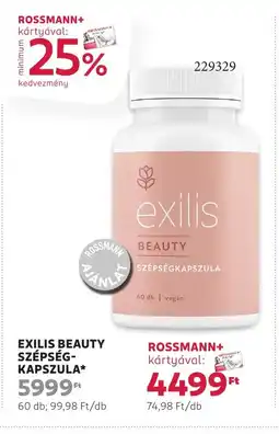 Rossmann Exilis beauty szépség- kapszula ajánlat