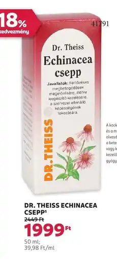 Rossmann Dr. theiss echinacea csepp ajánlat