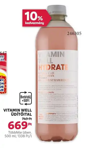 Rossmann Vitamin well üdítőital ajánlat