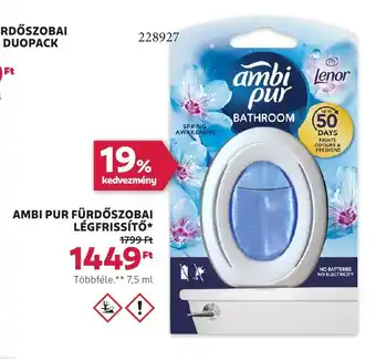 Rossmann Ambi pur fürdőszobai légfrissítő ajánlat