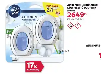 Rossmann Ambi pur fürdőszobai légfrissítő duopack ajánlat