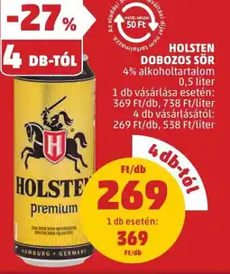 PENNY Holsten dobozos sör ajánlat