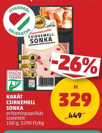 PENNY Karát csirkemell sonka ajánlat