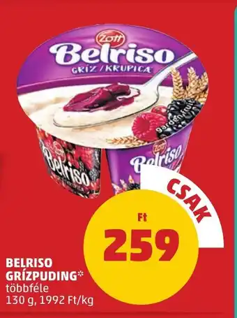 PENNY Belriso grízpuding ajánlat