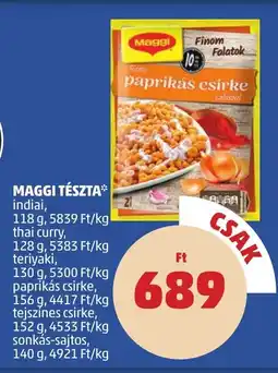 PENNY Maggi tészta ajánlat