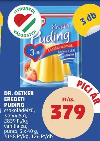 PENNY Dr. oetker eredeti puding ajánlat