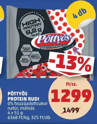 PENNY Pöttyös protein rudi ajánlat