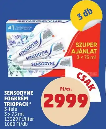 PENNY Sensodyne fogkrém triopack ajánlat