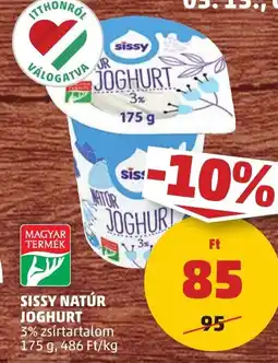 PENNY Sissy natúr joghurt ajánlat